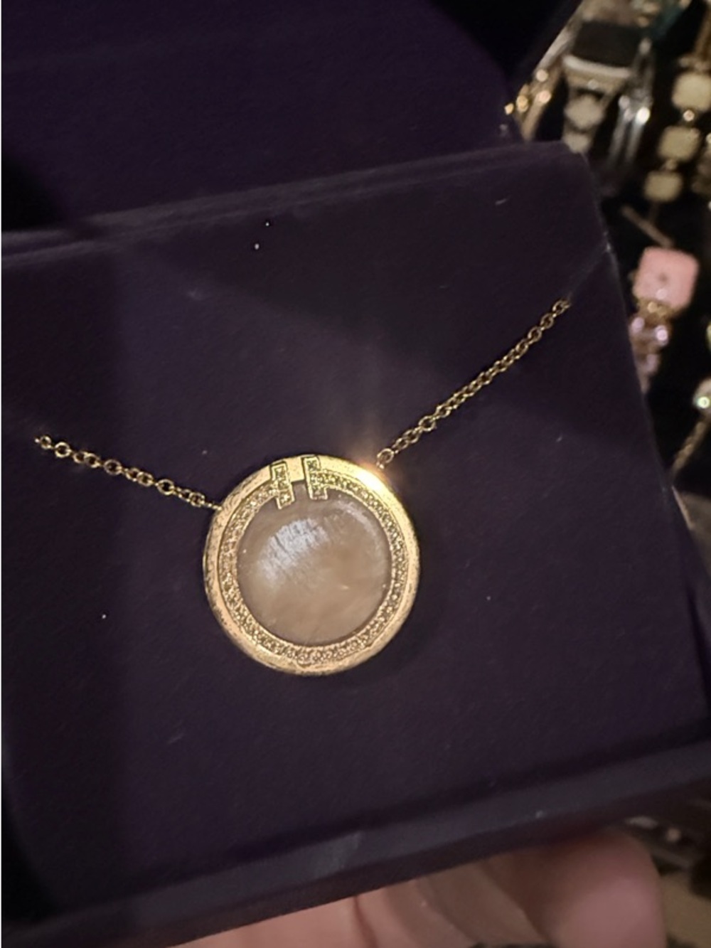 Tiffany and co T necklace